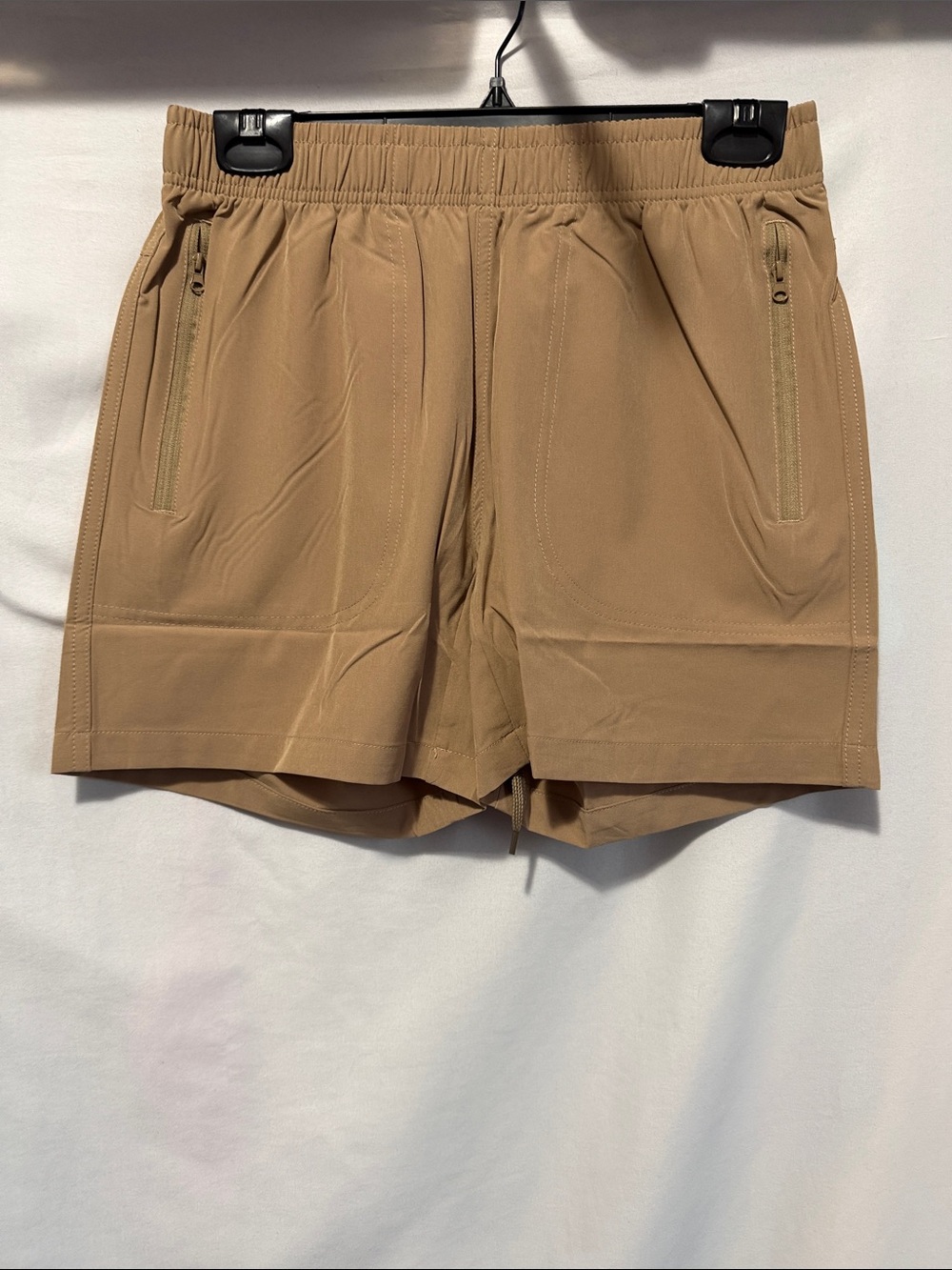 Women’s Athletic Drawstring Shorts - Tan